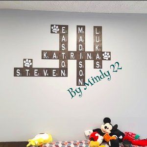 4x4 Scrabble Wall Tiles